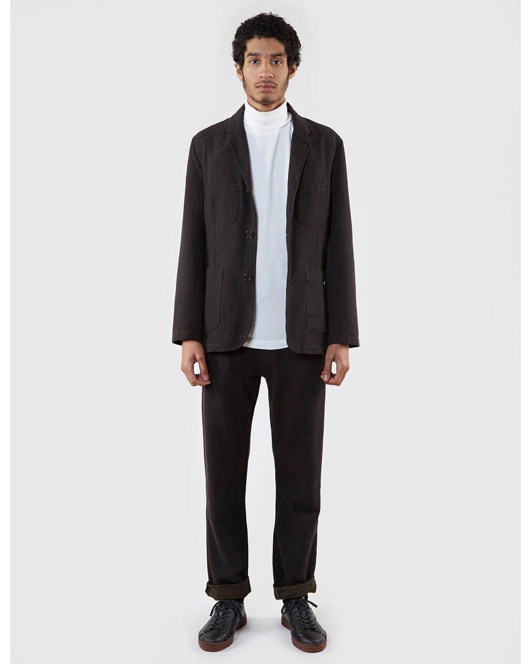 Universal Works Blue Suit Wool Jacket for men