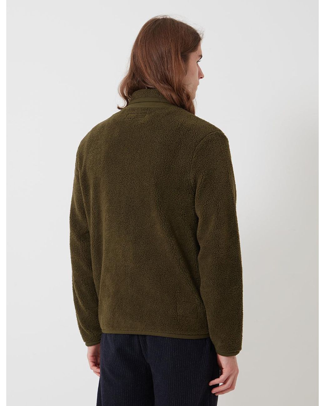 Universal Works Green Lancaster Jacket (Mountain Fleece) for men