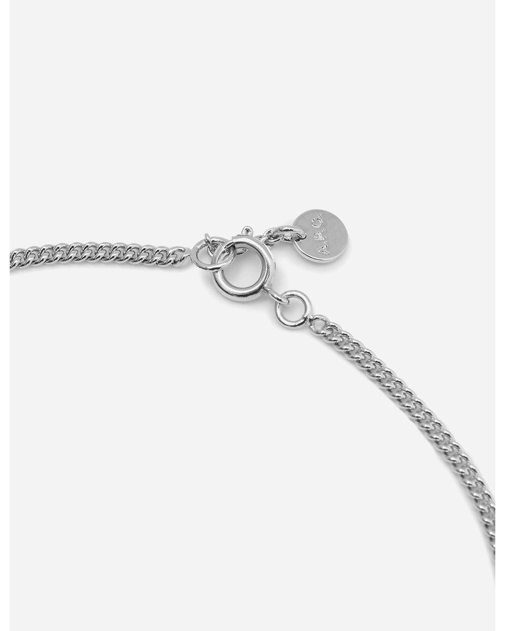 A.P.C. White Nathan Necklace for men