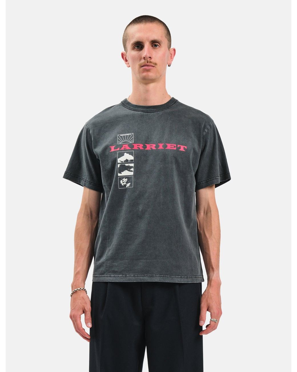 Larriet Gray Wings T-Shirt for men