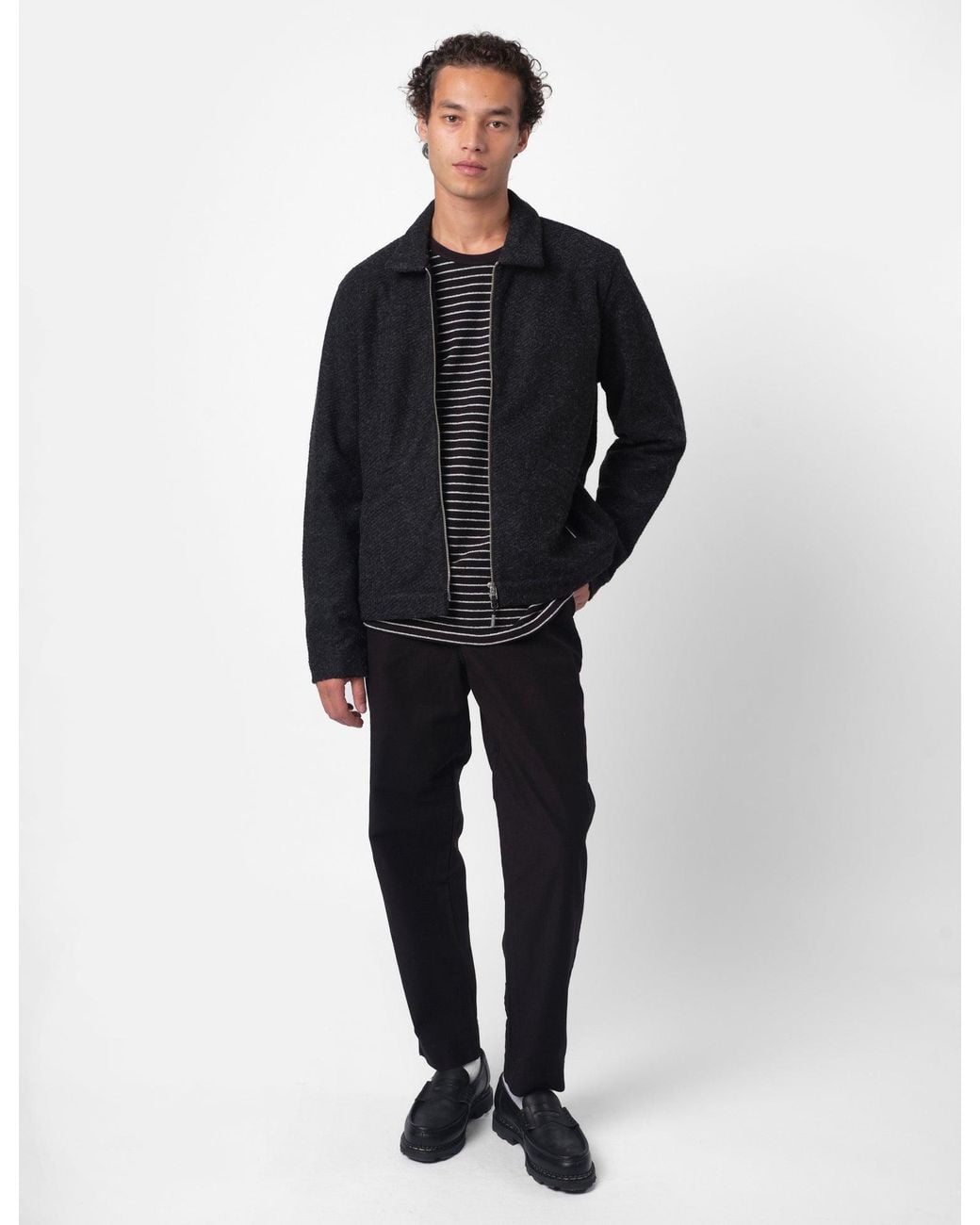 Folk Blue Signal Blouson Jacket for men