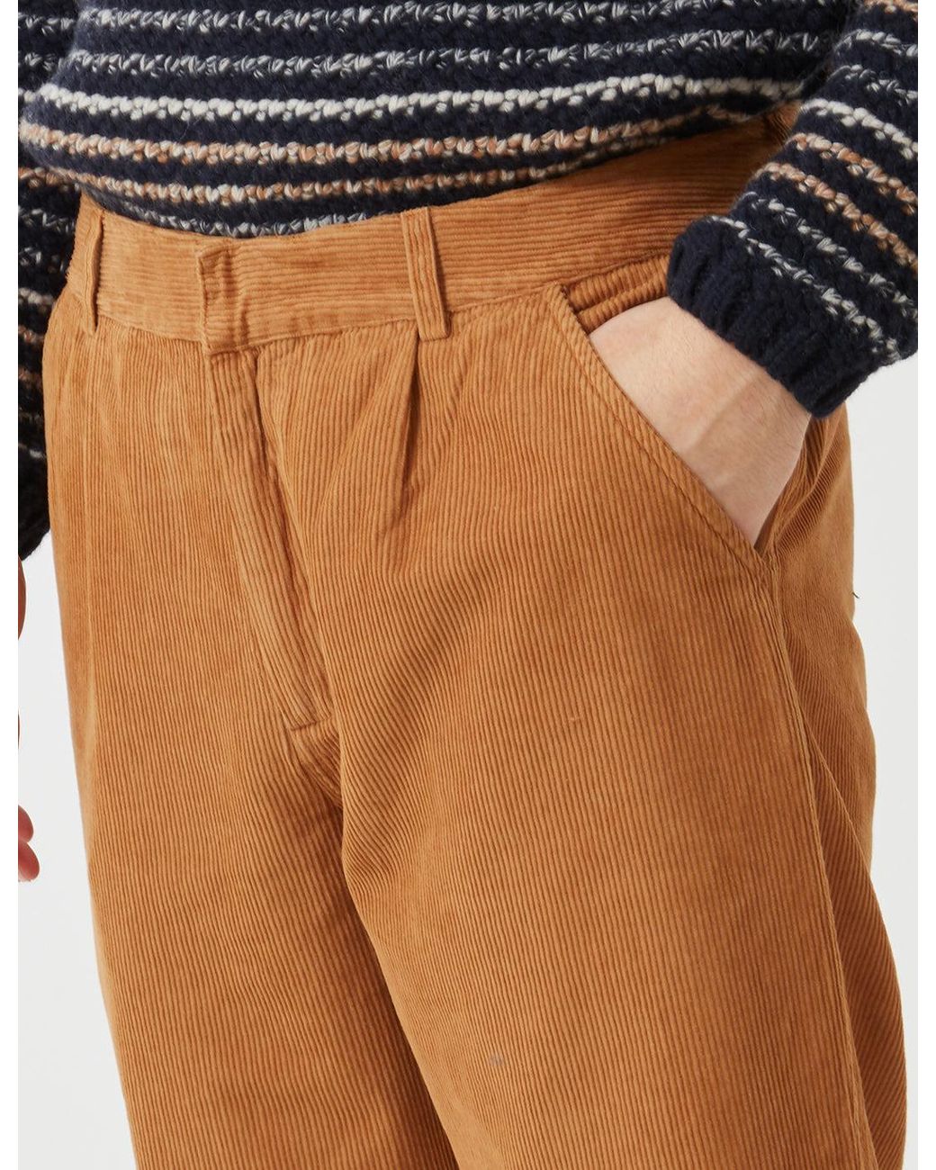 Folk Black Folk Signal Trousers (Cord) for men