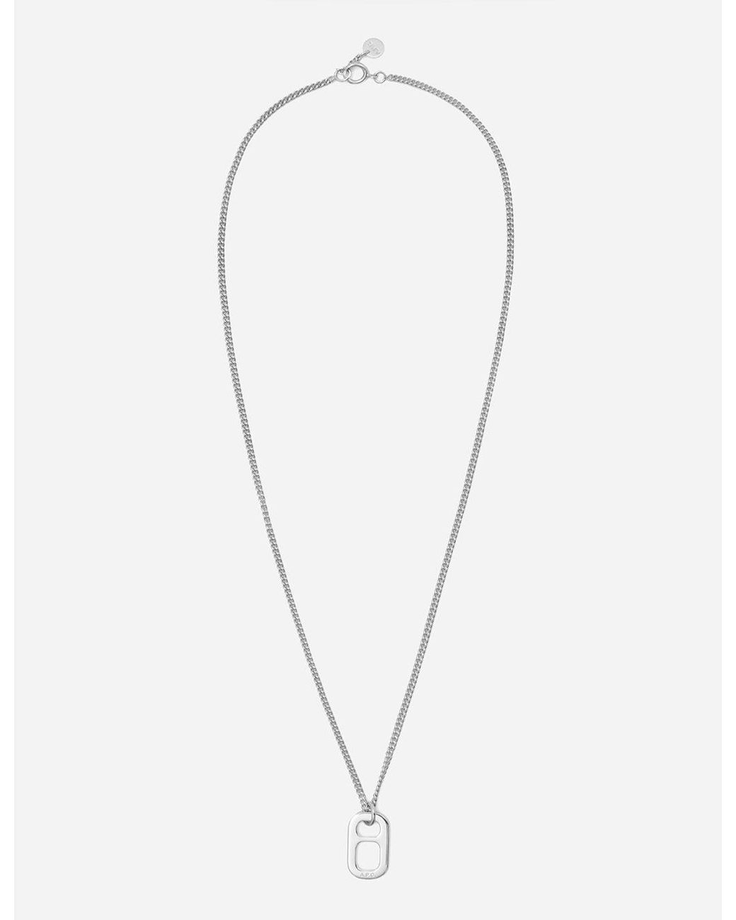 A.P.C. White Nathan Necklace for men