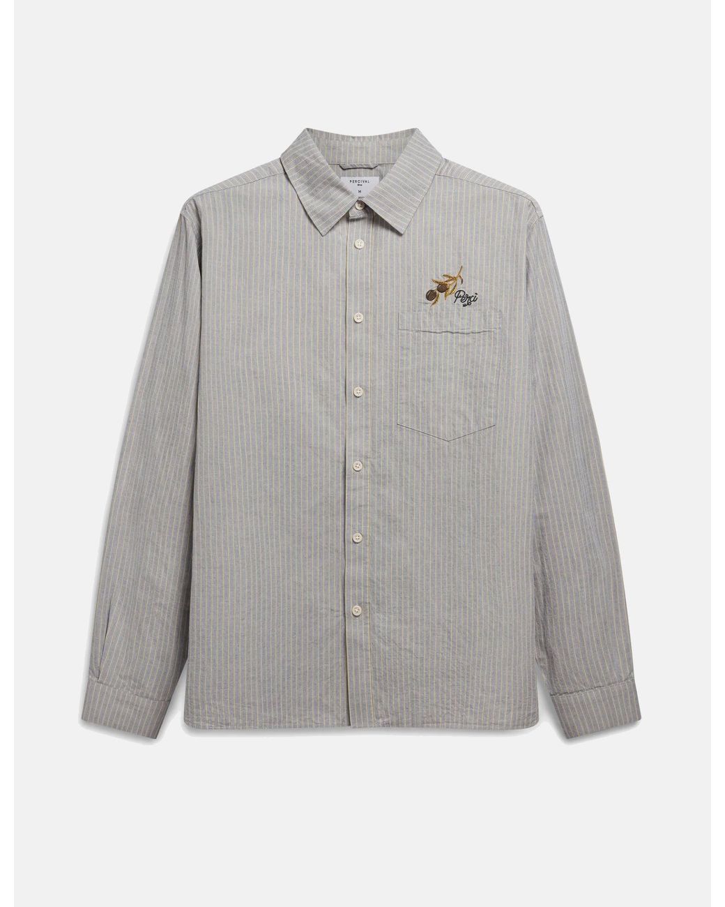 Percival Blue Bari Oversized Pearce Shirt for men
