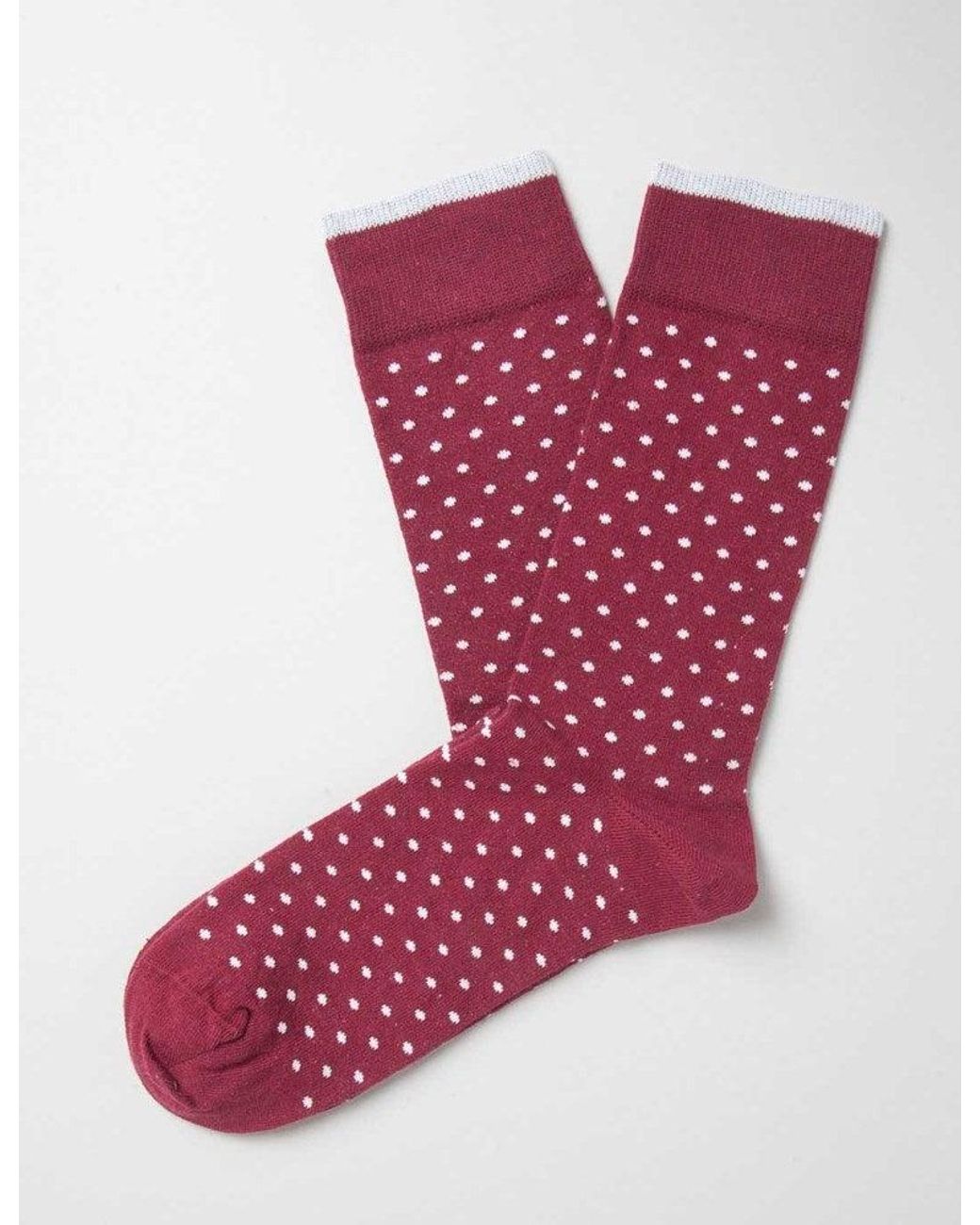Democratique Socks Pink Polka Dot Socks for men