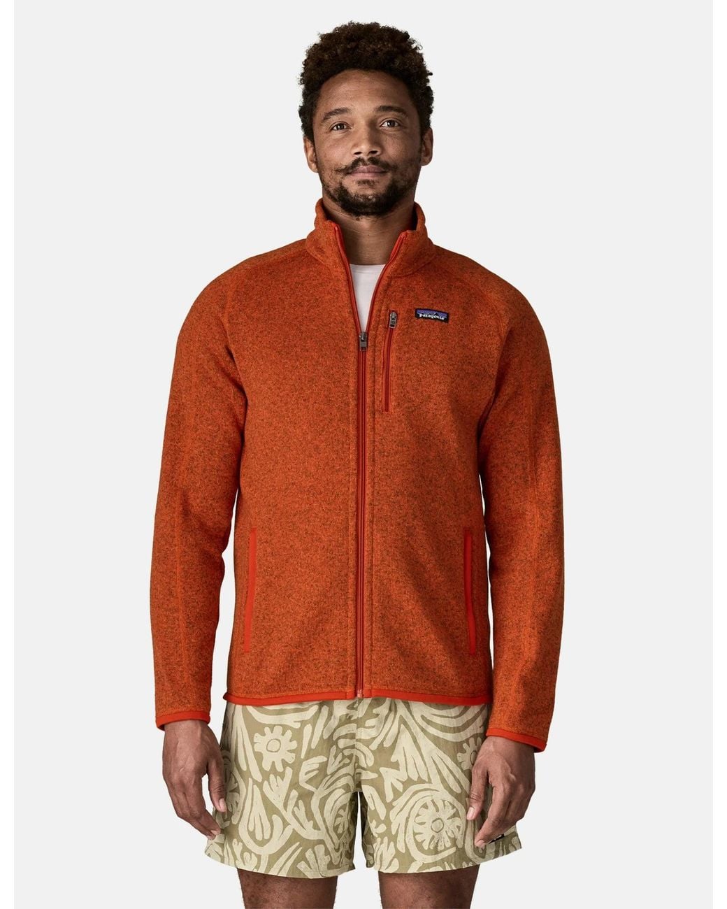 Patagonia Orange Better Sweater Jacket for men