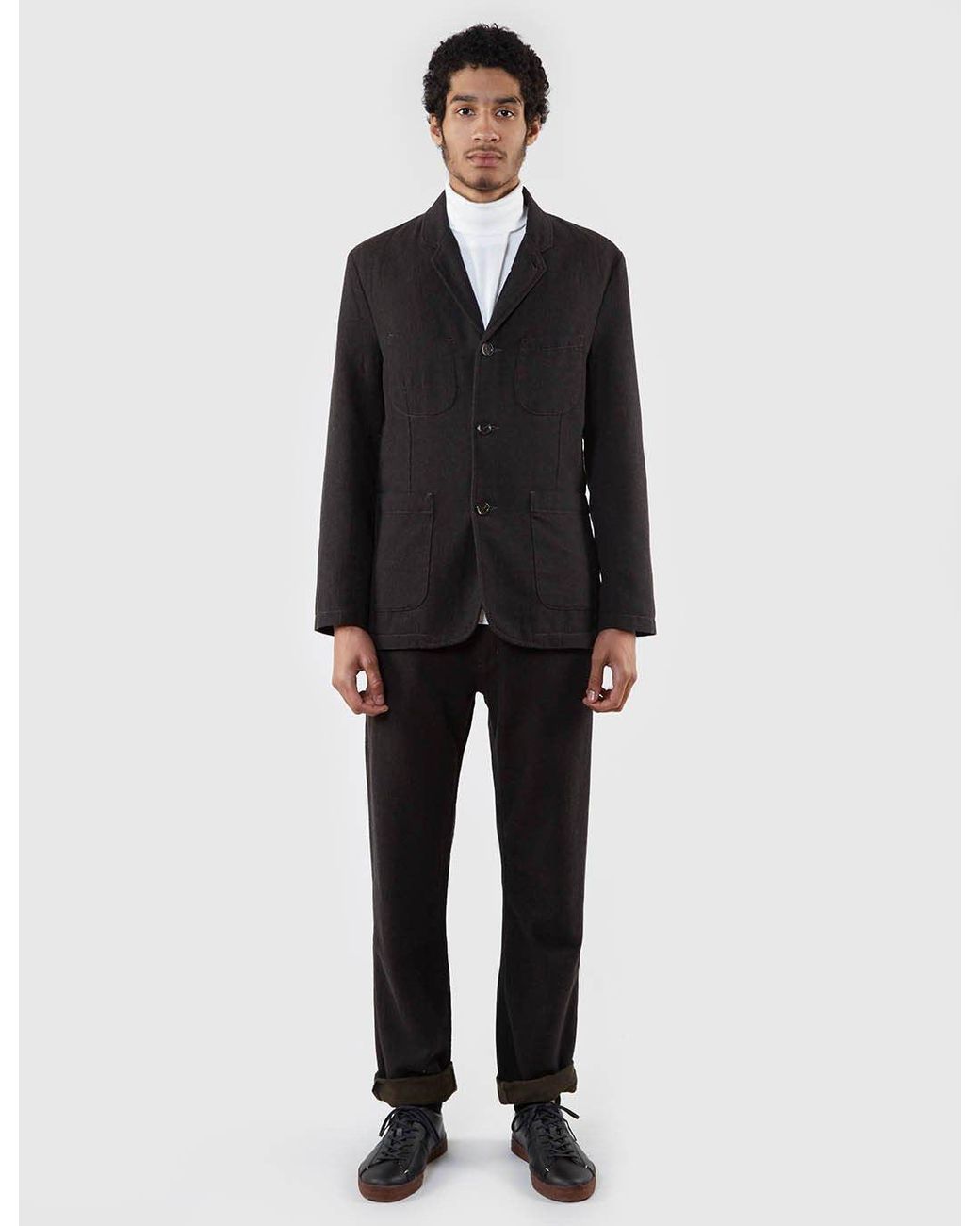 Universal Works Blue Suit Wool Jacket for men