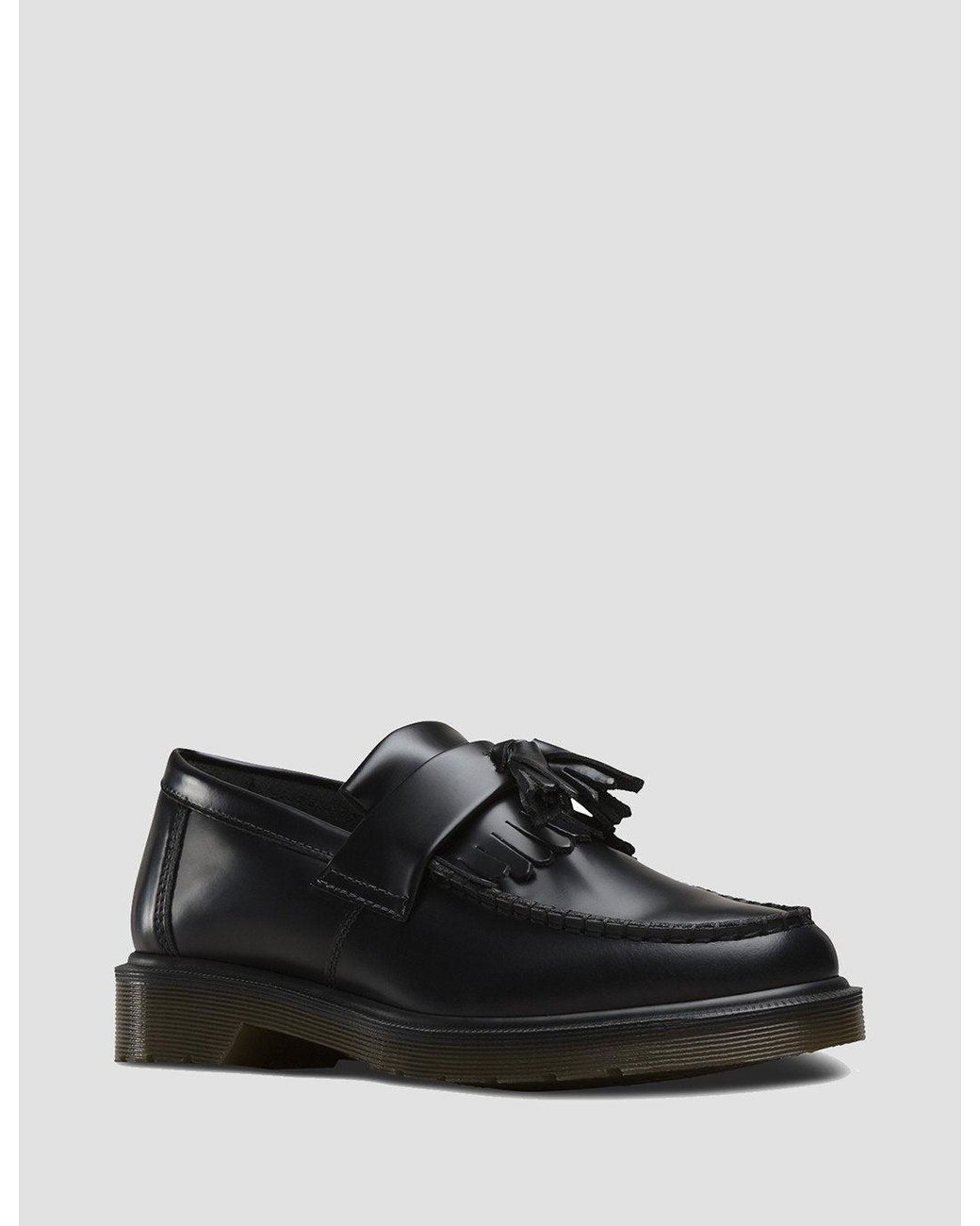 Dr. Martens Black Adrian Tassel Loafers for men