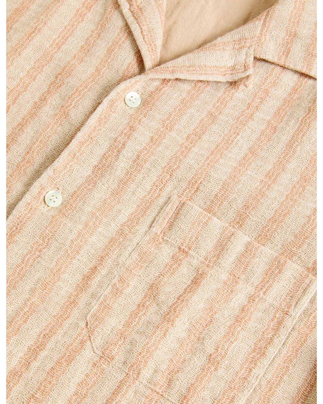 Laz Paz Natural La Paz Silveira Panama Stripe Shirt for men