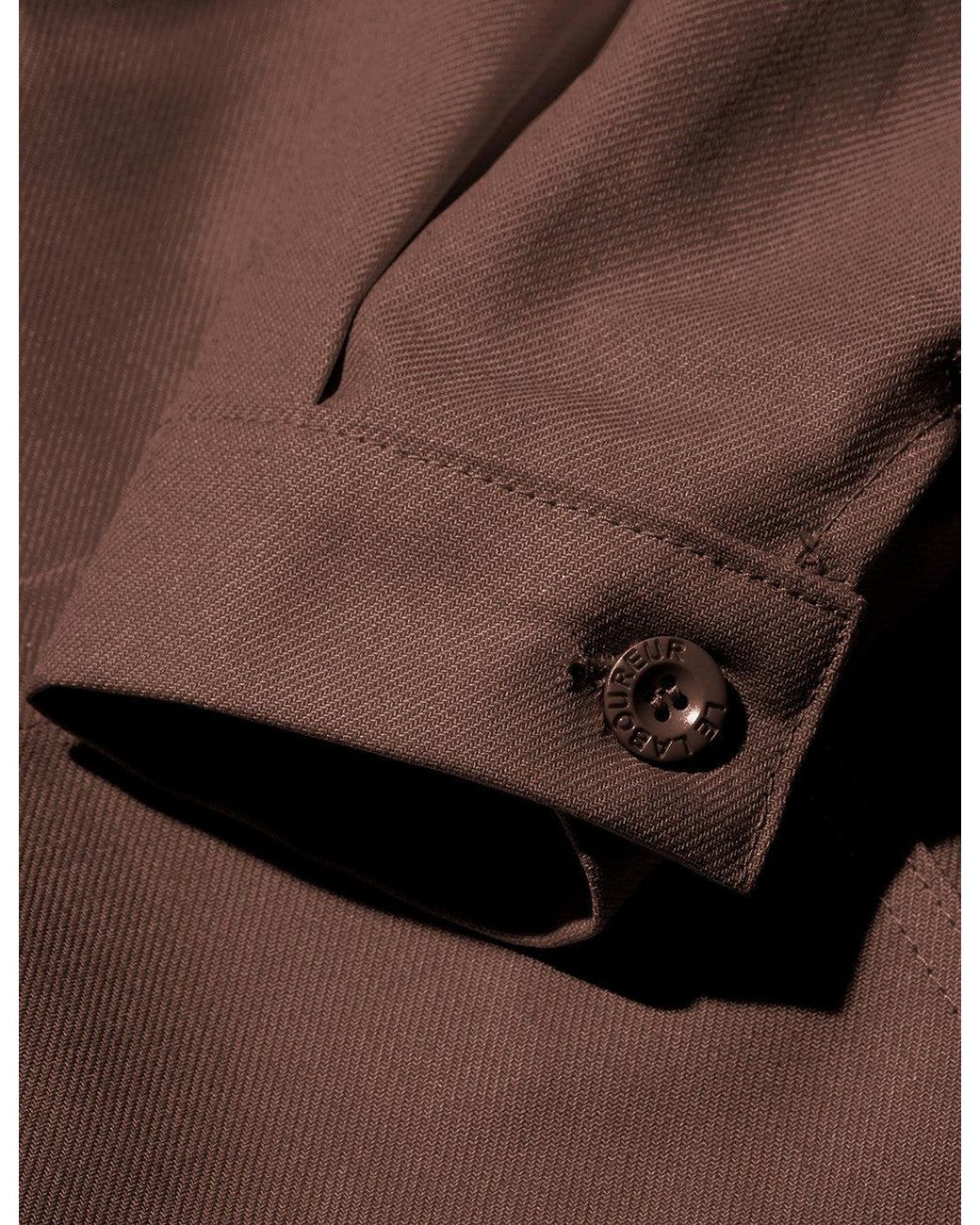 Le Laboureur Brown Cotton Work Jacket for men