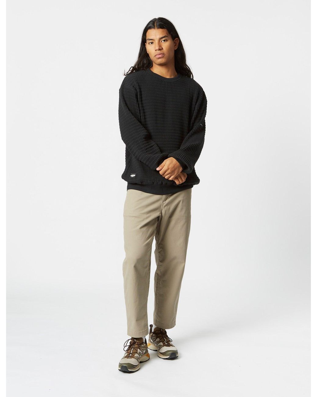 Manastash Black Snuggle Snug Therma Sweatshirt for men