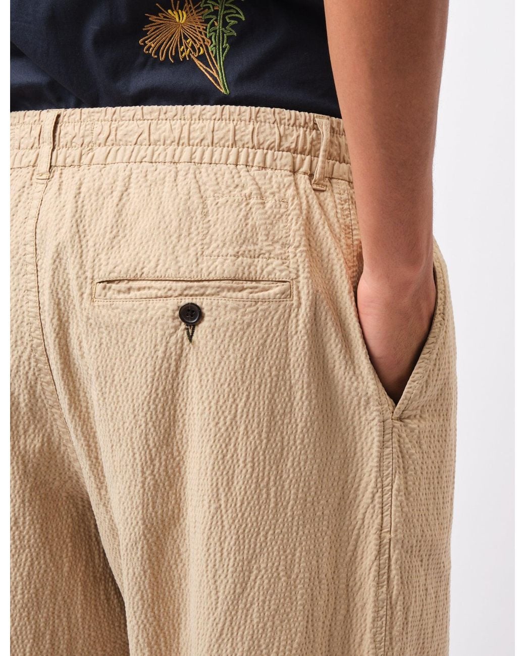 Universal Works Black Oxford Pant (Seersucker Ii) for men