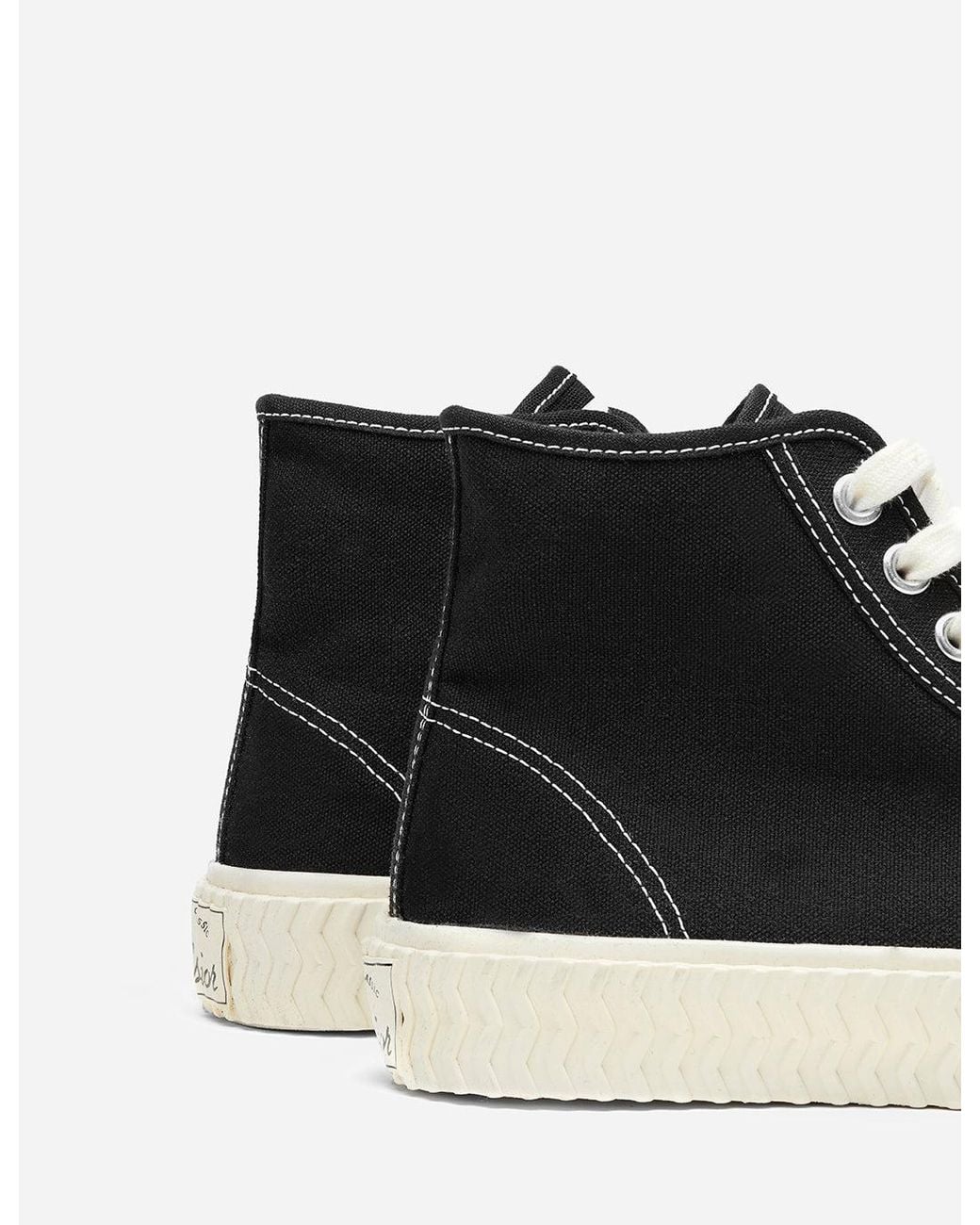 Excelsior White Bolt Hi Canvas Trainers for men