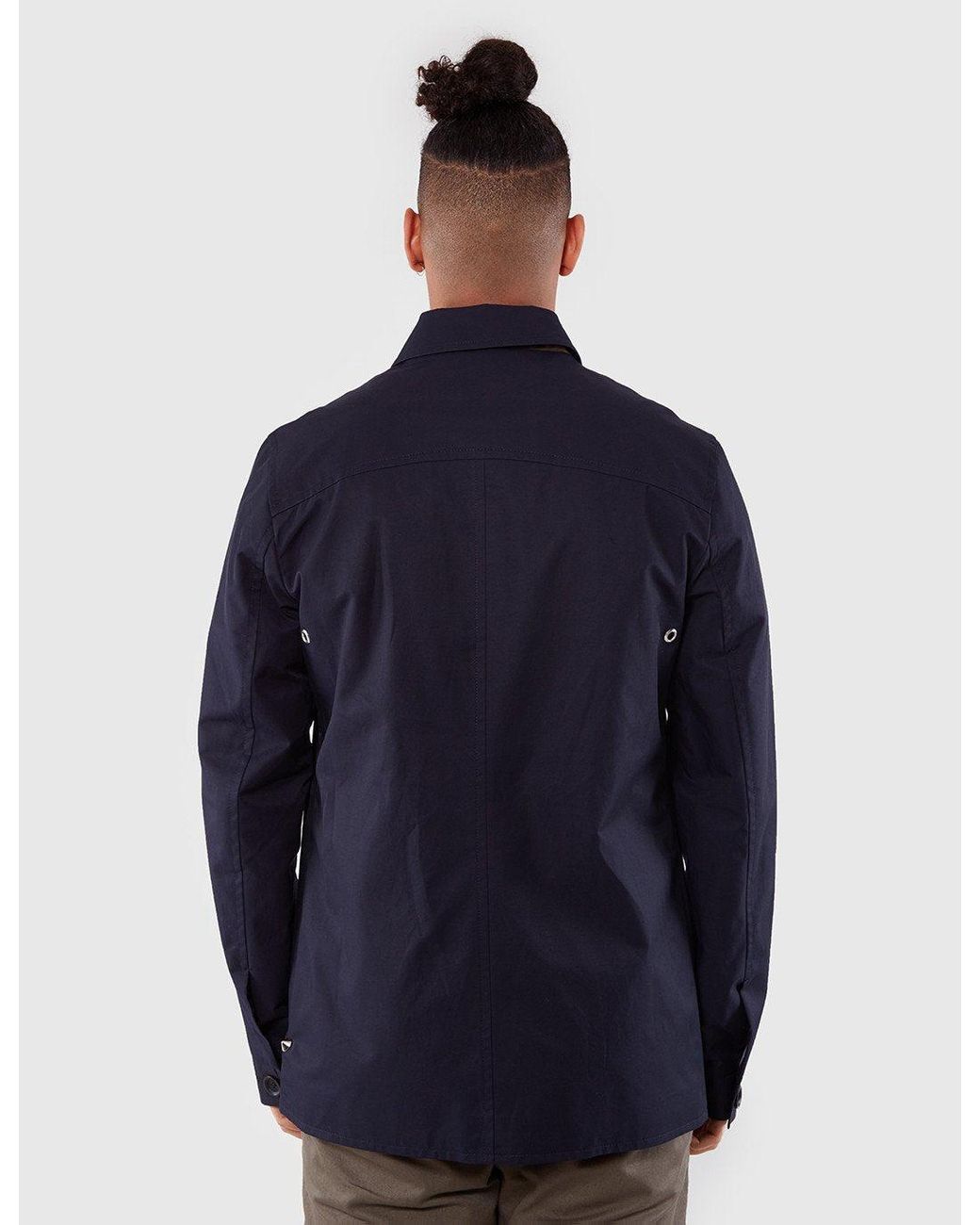 Universal Works Blue Watchman Wool Jacket for men