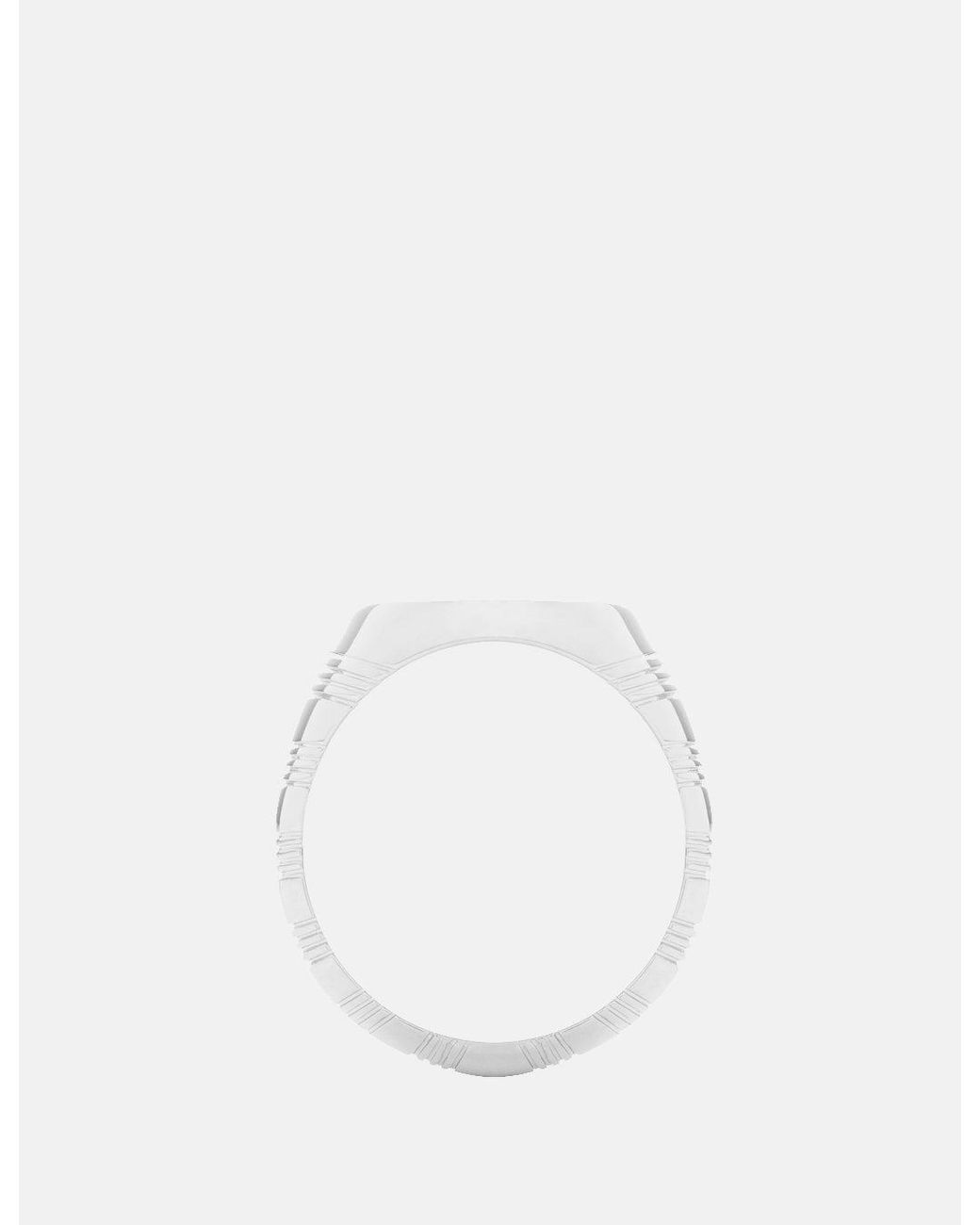 A.P.C. White Signet Ring for men