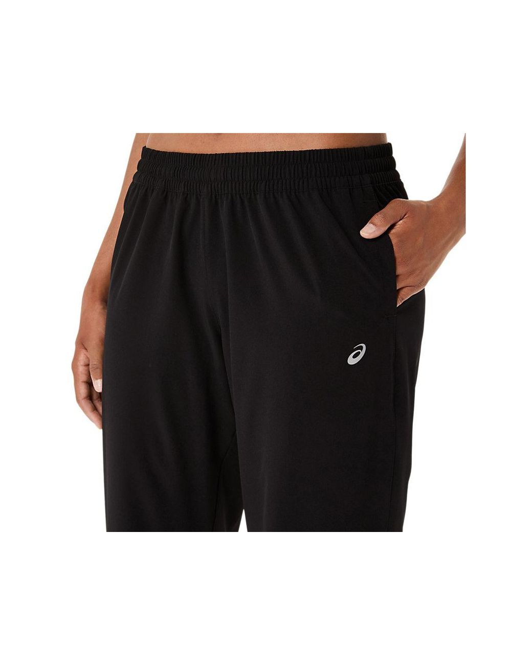 Asics Core Woven Pant in het Black