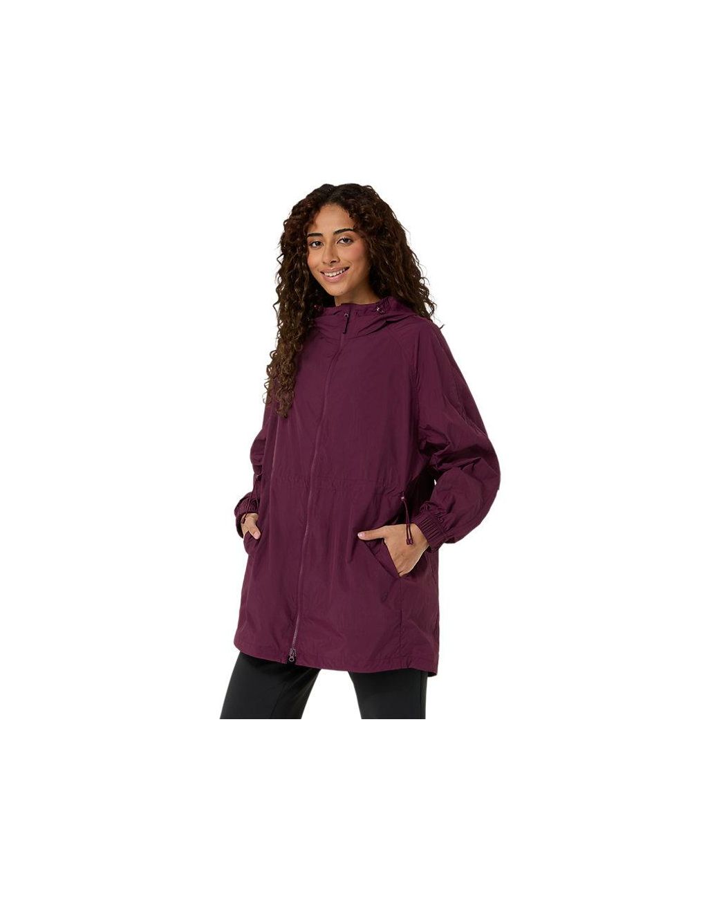 Asics Purple Nagino Woven Long Jacket
