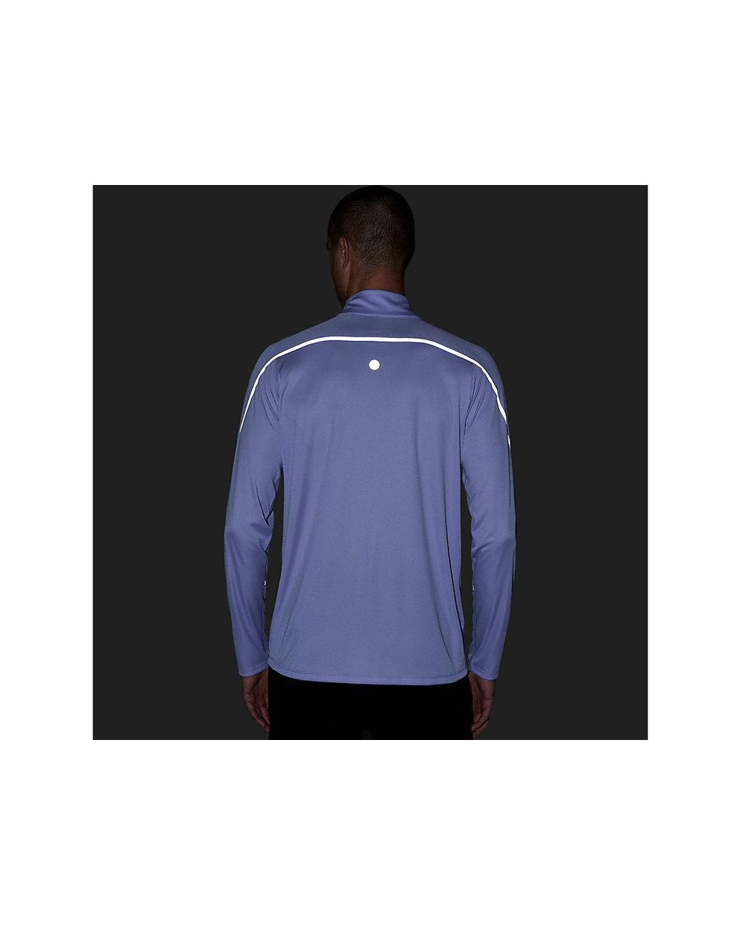 Asics Blue Road Lite-show 1/2 Zip Ls Top for men