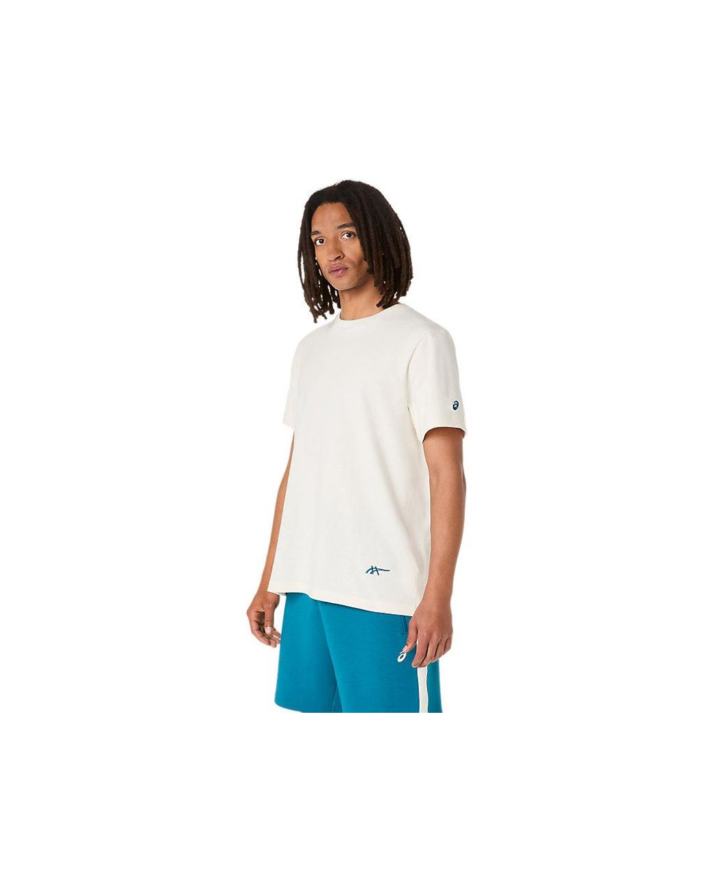 Asics Blue Heritage Heavy Cotton Graphic Tee for men