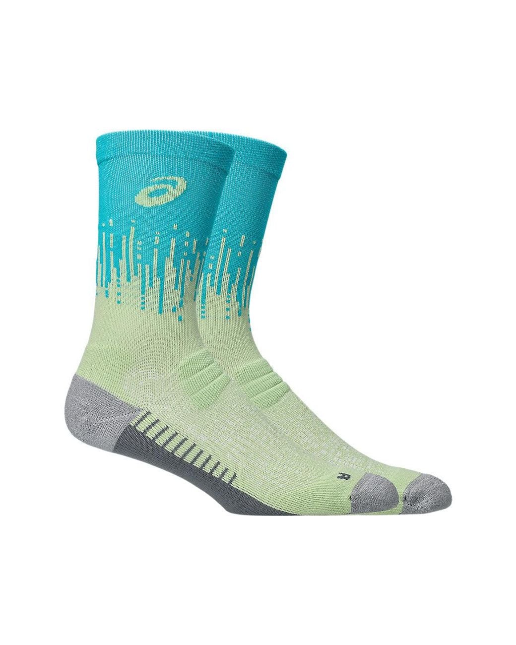 Asics Green Performance Run Crew Sock for men