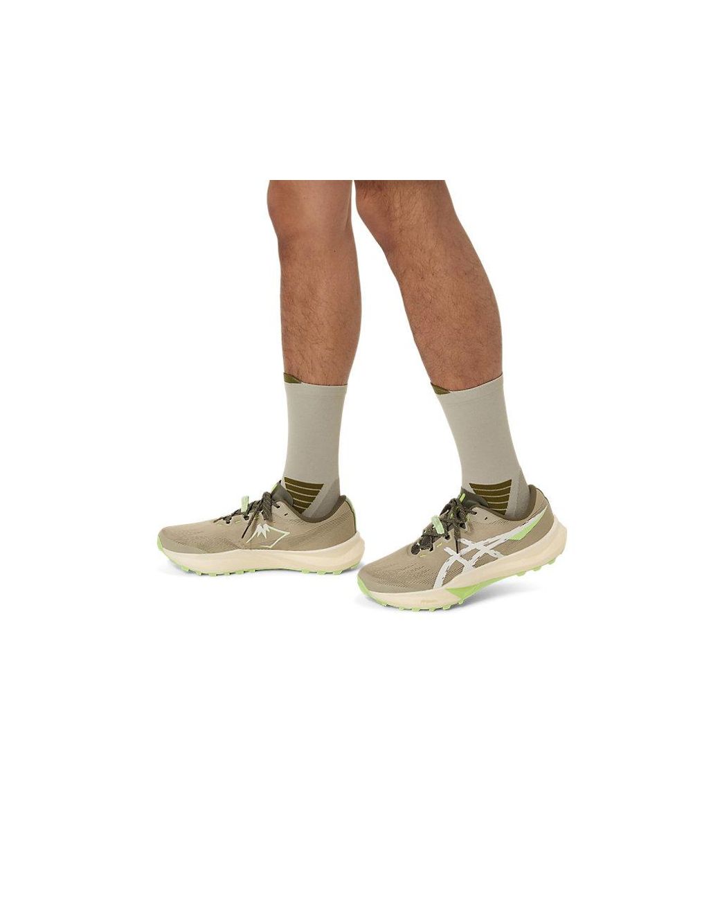 Asics Black Fujitrail Crew Sock for men