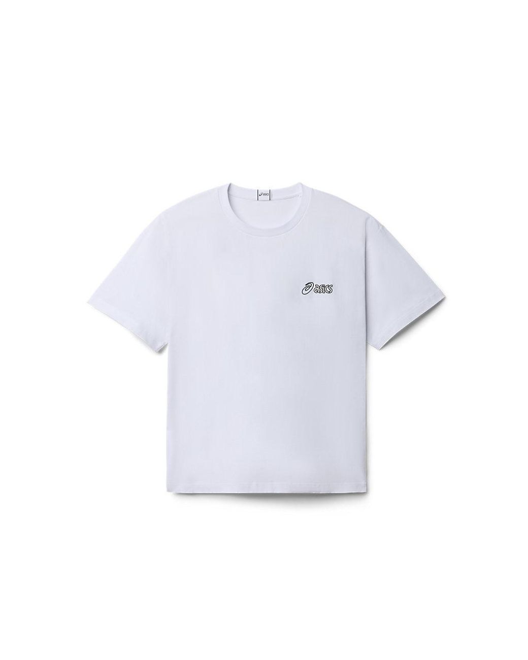 Asics White Sps Logo Short Sleeve Tee for men