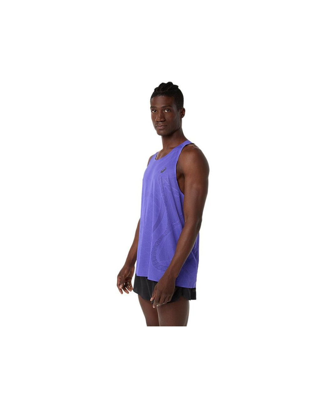 Asics Metarun Singlet in het Blue voor heren