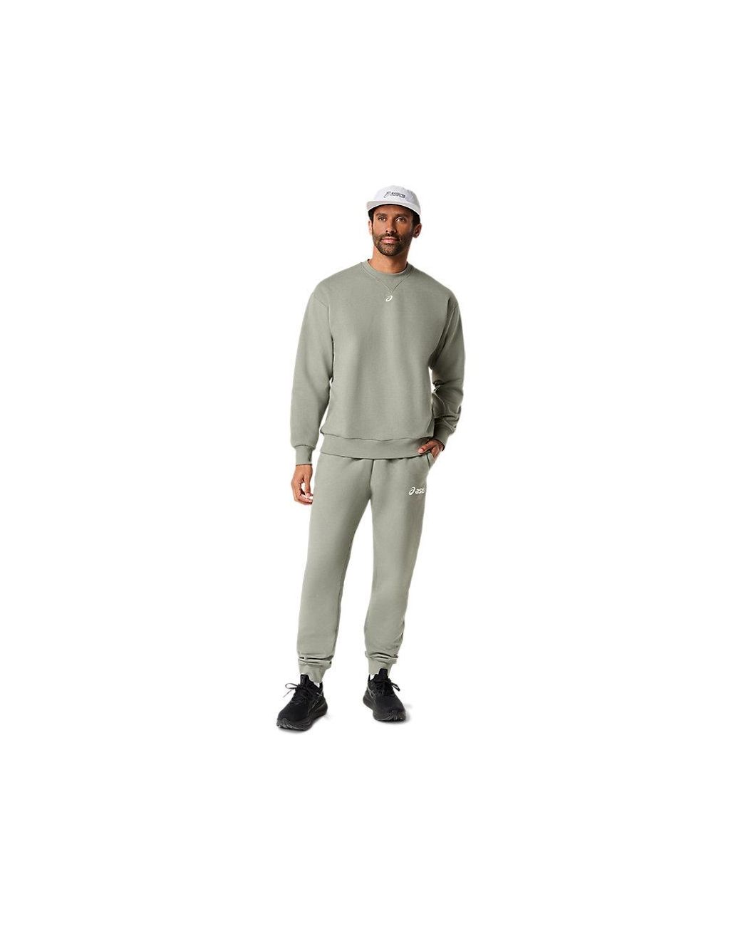 Asics Black Logo Fleece Pant for men