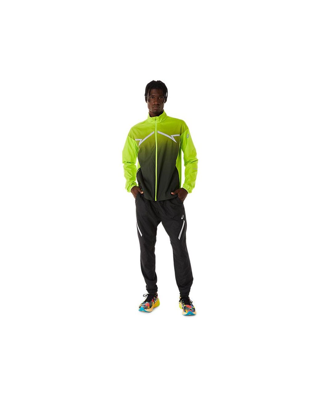 Asics Lite-Show Pant in het Black voor heren