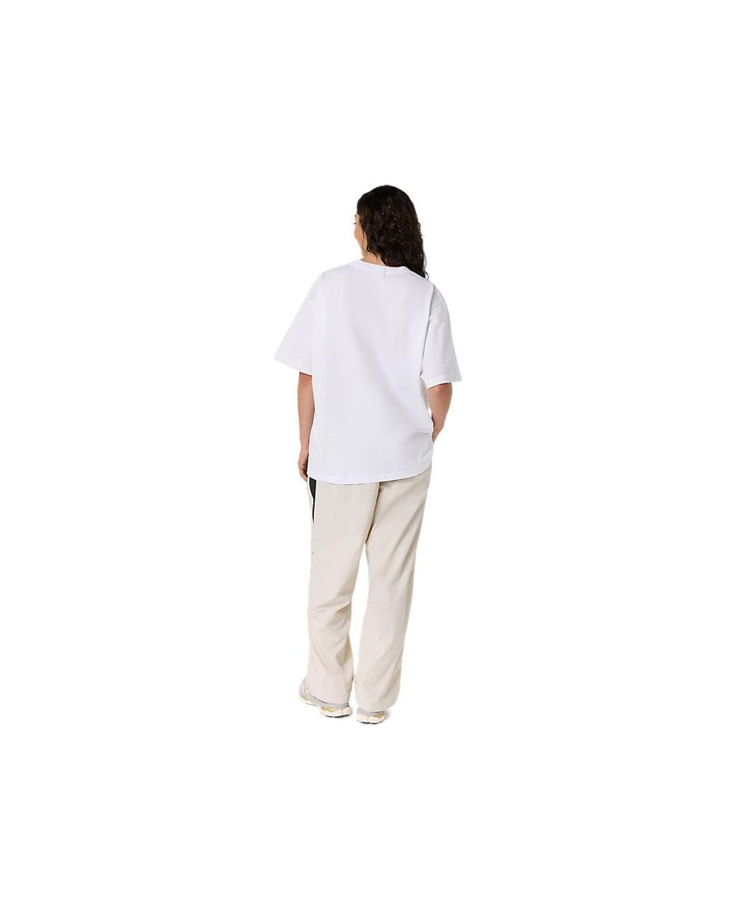 Asics White Sps Logo Short Sleeve Tee for men