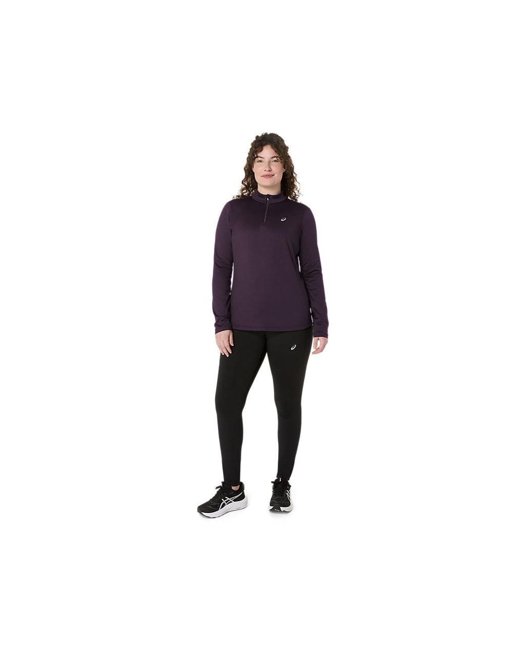 Asics Blue Core Ls 1/2 Zip Winter Top