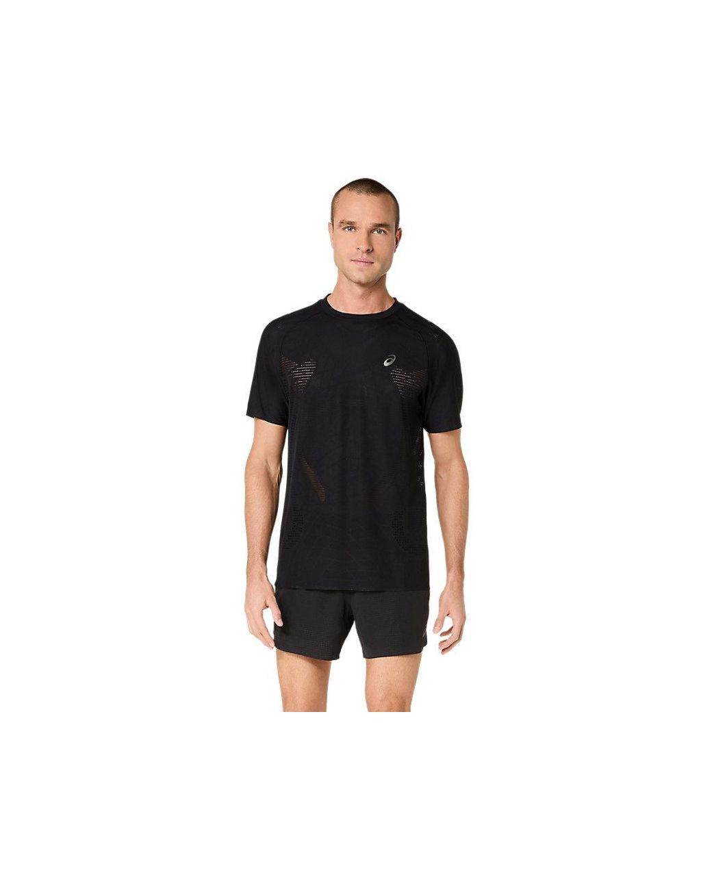 Asics Black Metarun Ss Top for men
