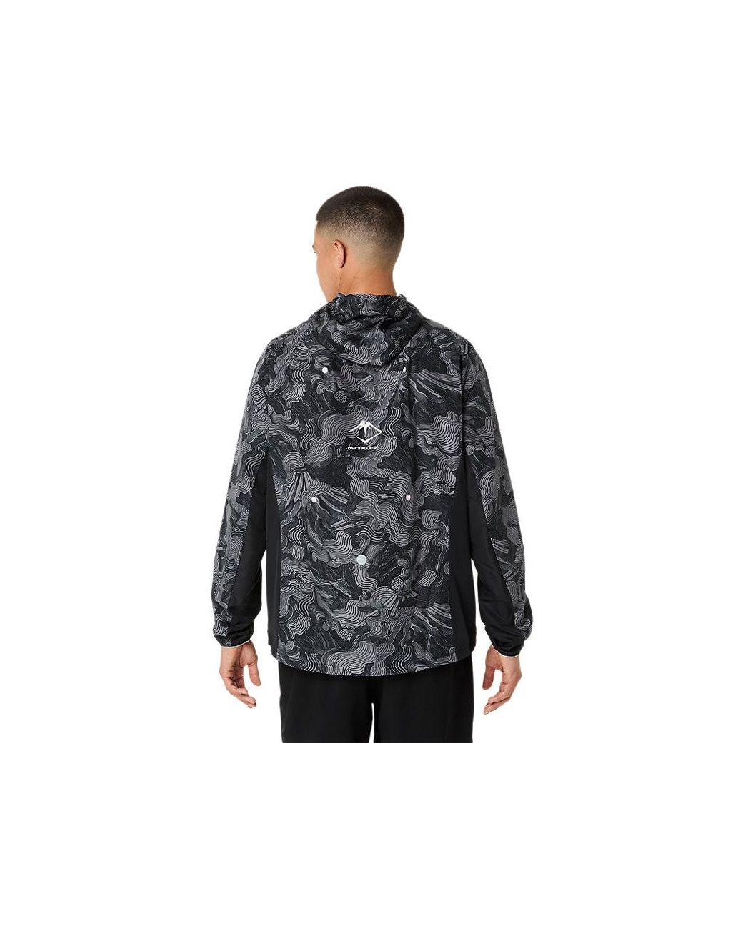 Asics Fujitrail Packable Jacket in het Black voor heren