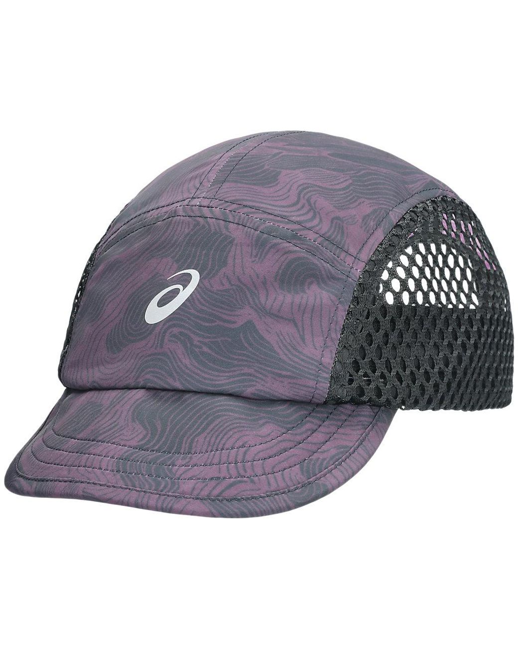 Asics Fujitrail Graphic Cap in het Purple voor heren