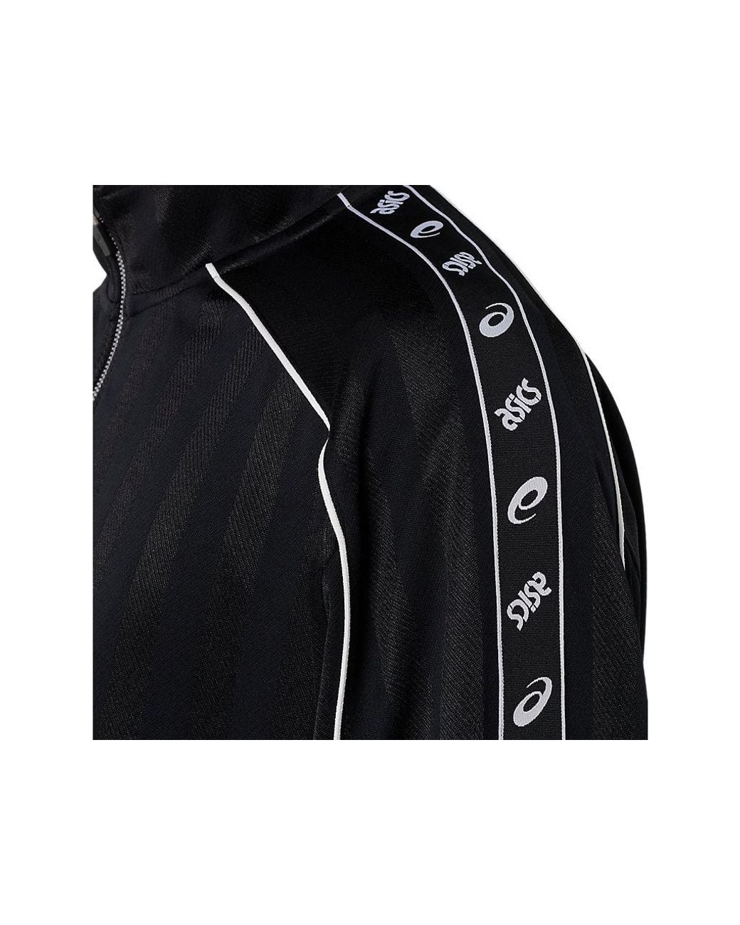 Asics Black Classic Jersey Track Jacket for men