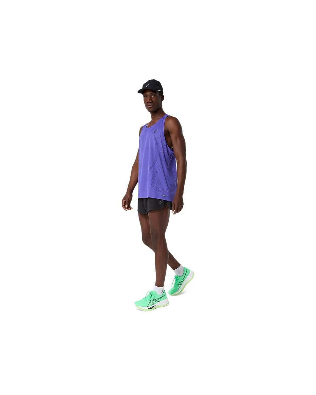 Asics Metarun Singlet in het Blue voor heren