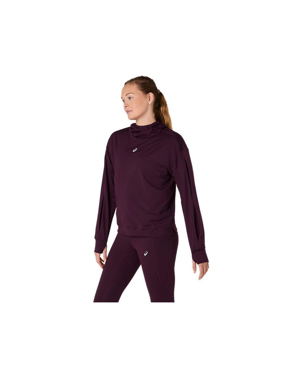Asics Purple Nagino Run Winter Hoodie