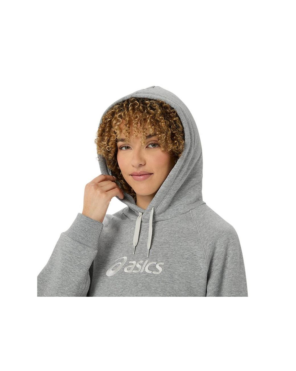 Asics Black Logo Fleece Pullover Hoodie