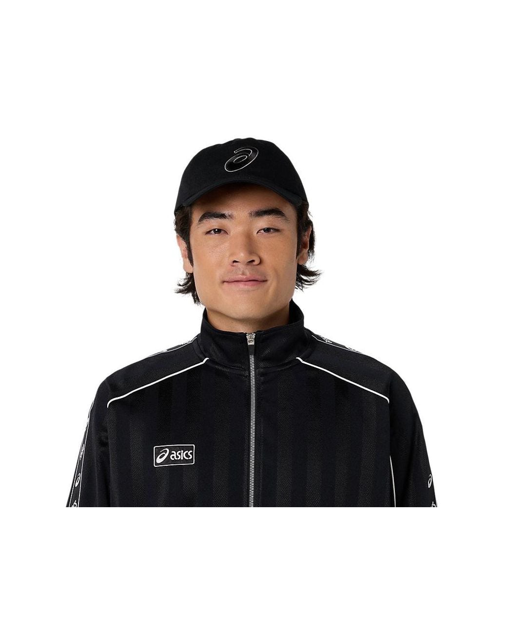 Asics Black Classic Jersey Track Jacket for men