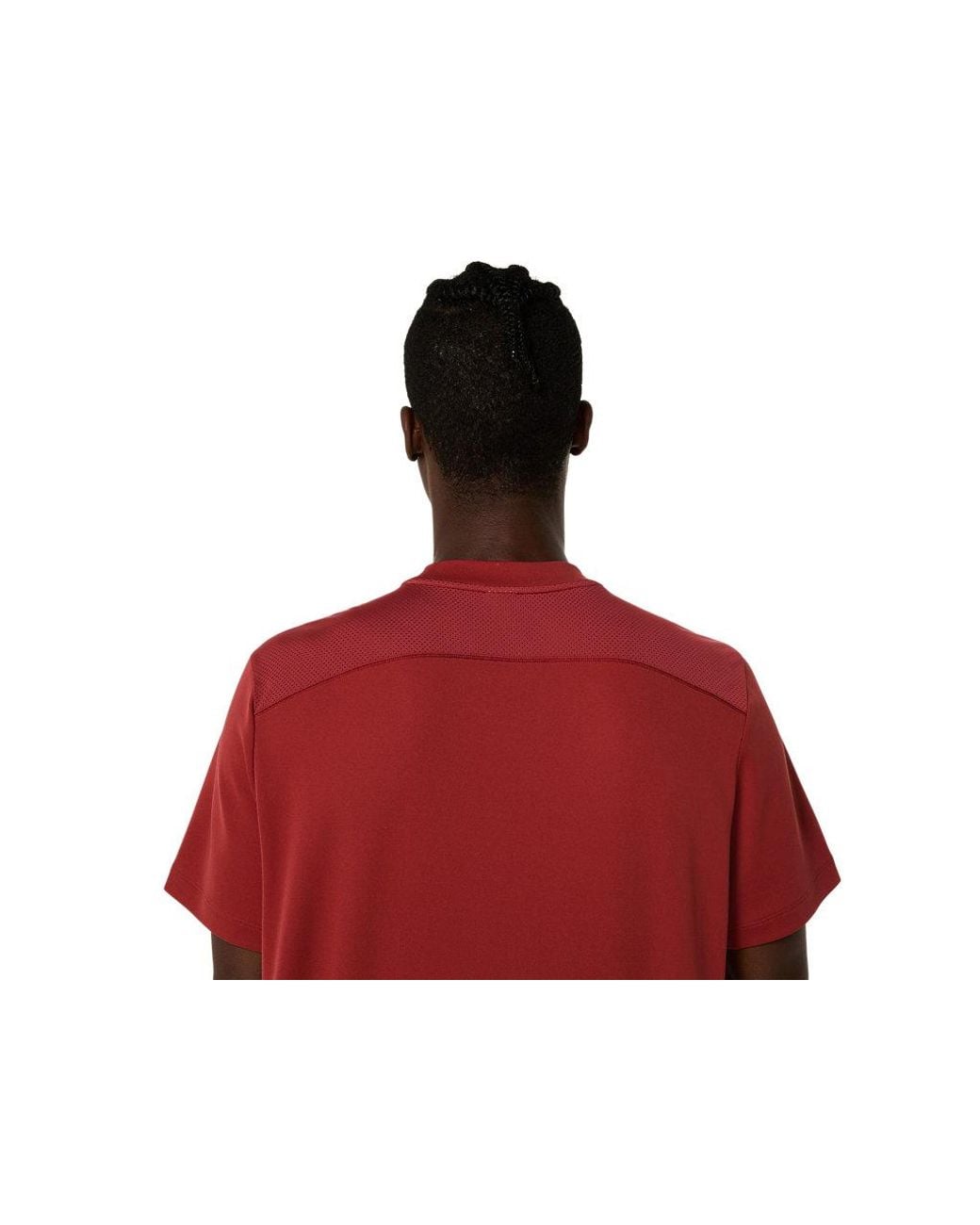 Asics Red Court Ss Top for men
