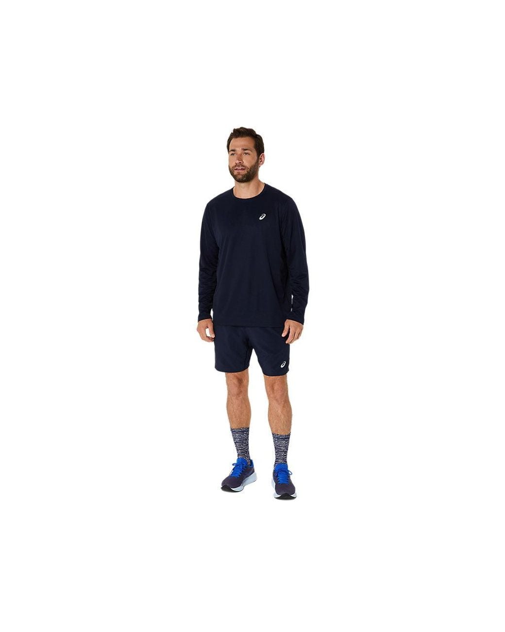 Asics Blue Core Ls Top for men