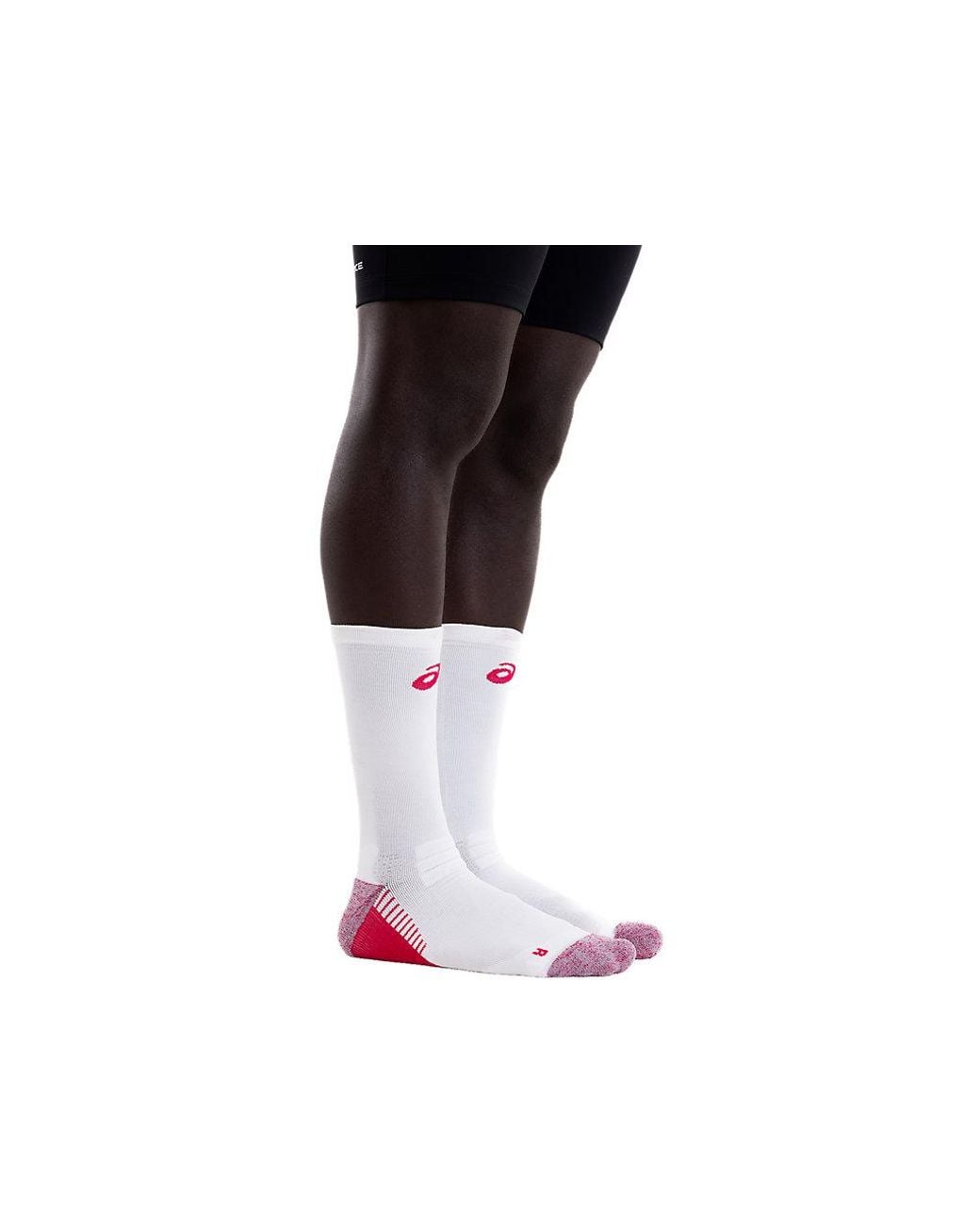 Asics Red Performance Run Crew Sock for men
