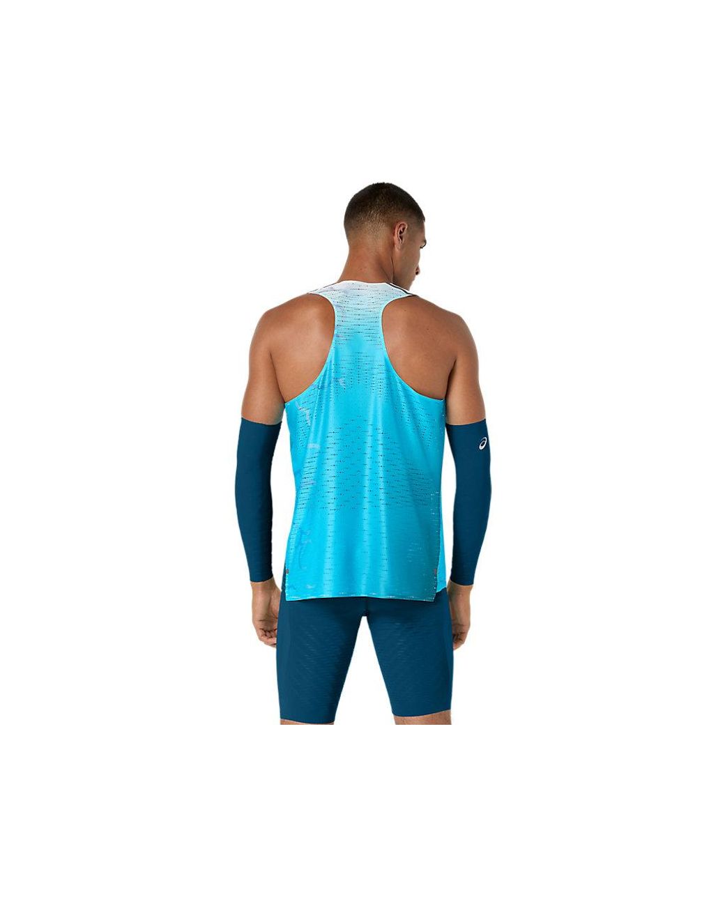 Asics Metaspeed Singlet in het Blue voor heren