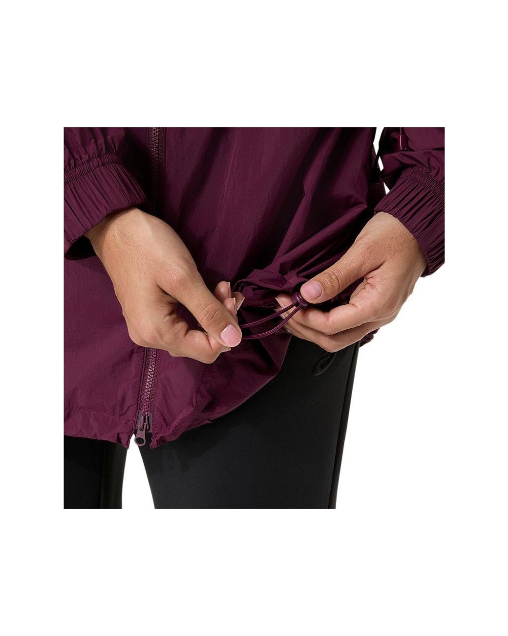 Asics Purple Nagino Woven Long Jacket
