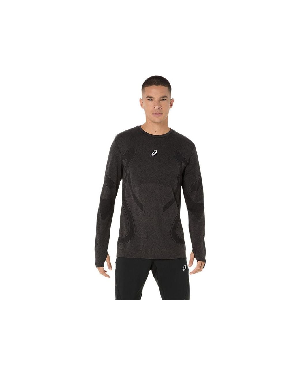 Asics Black Road Seamless Ls Top for men