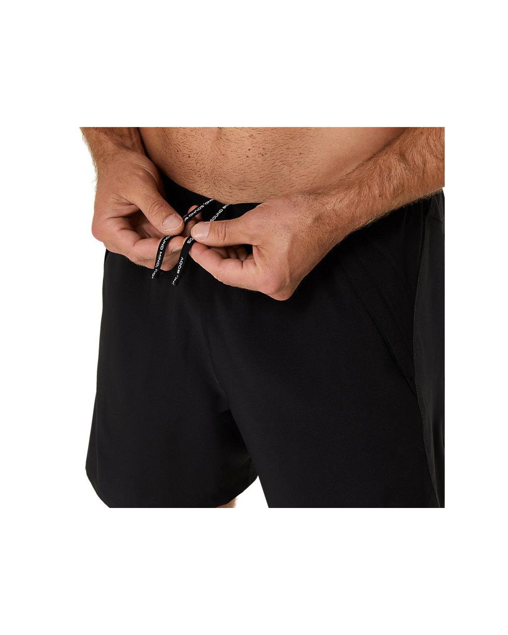 Asics Black Road 7in Short for men