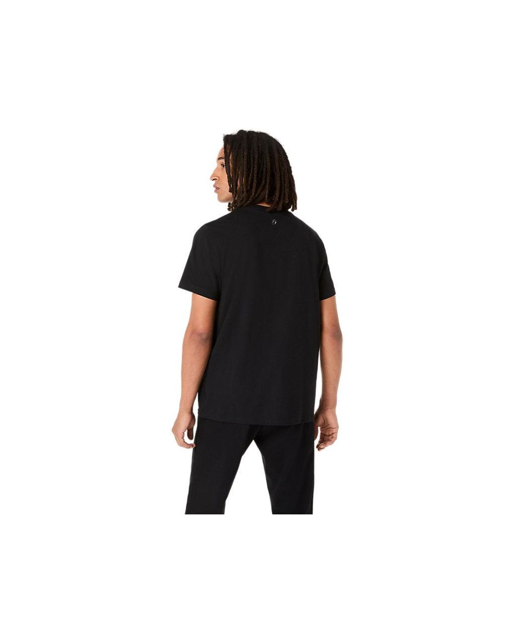 Asics Black Chest Logo Tee for men