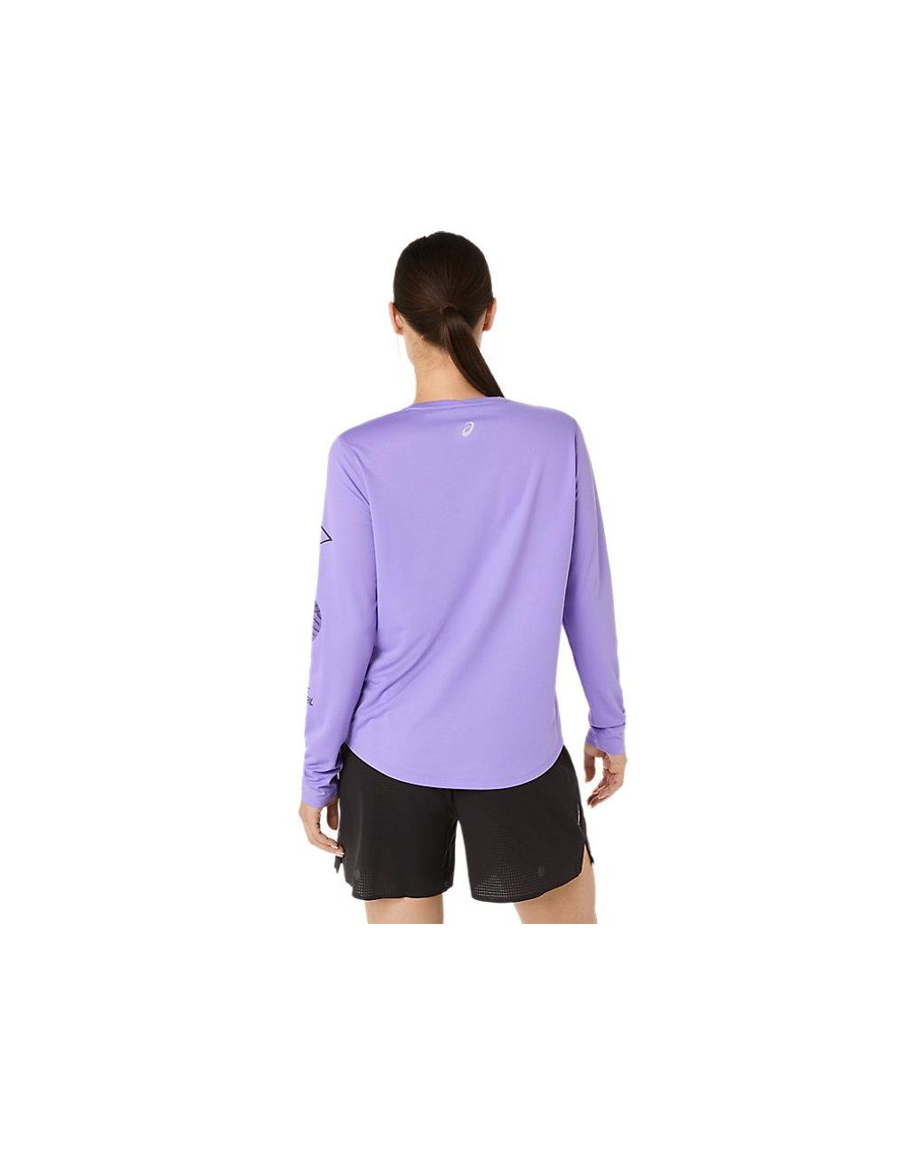 Asics Purple Fujitrail Logo Ls Top