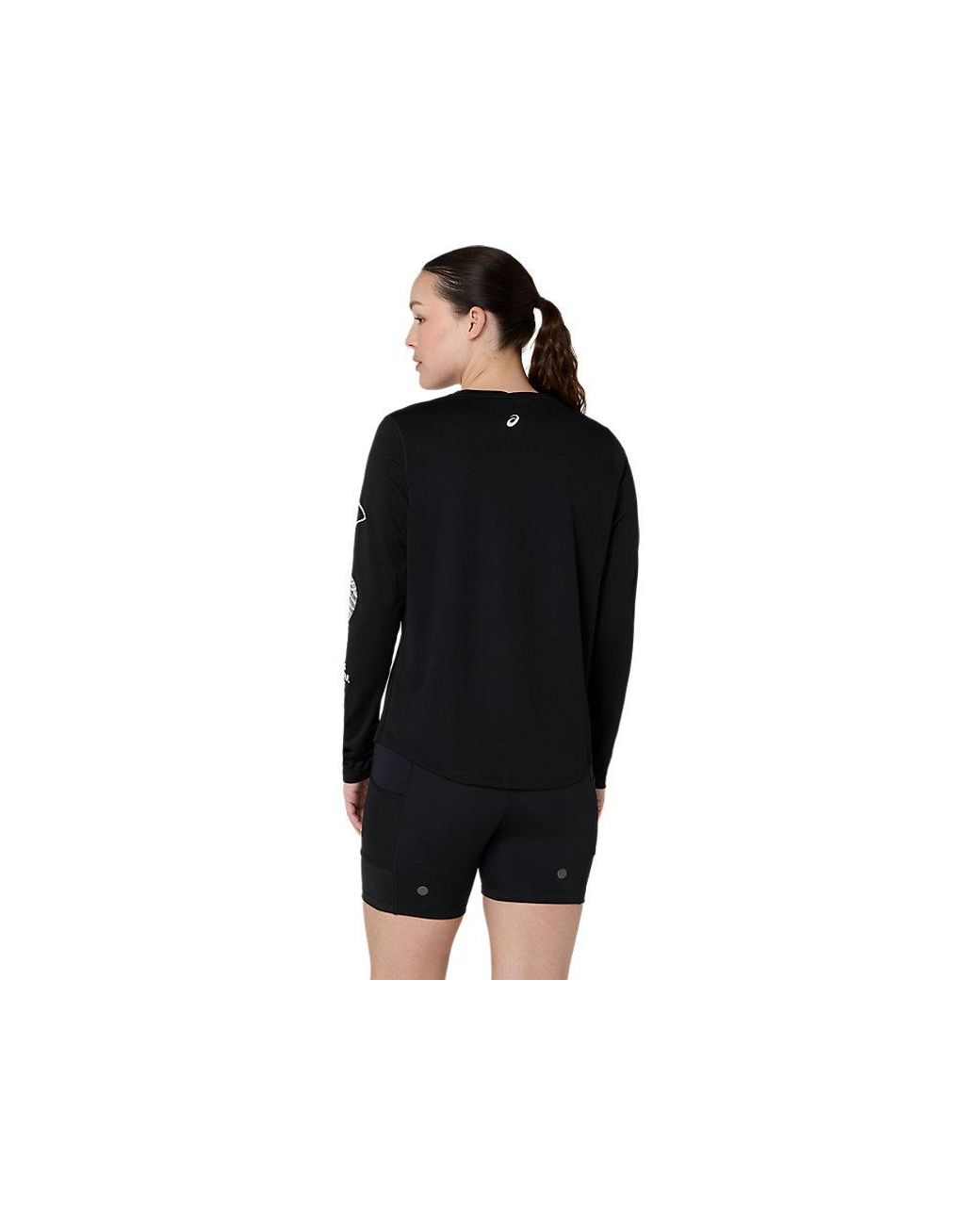 Asics Black Fujitrail Logo Ls Top