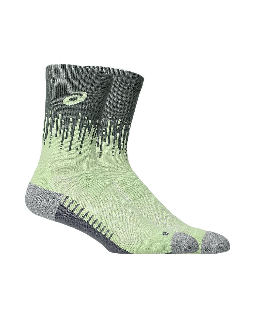 Asics Green Performance Run Sock Crew for men